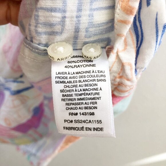 CHUBBIES The King Street Short Sleeve Button Down Shirt Size Medium - Picture 10 of 10